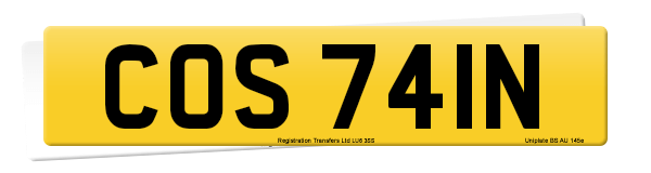 Registration number COS 741N